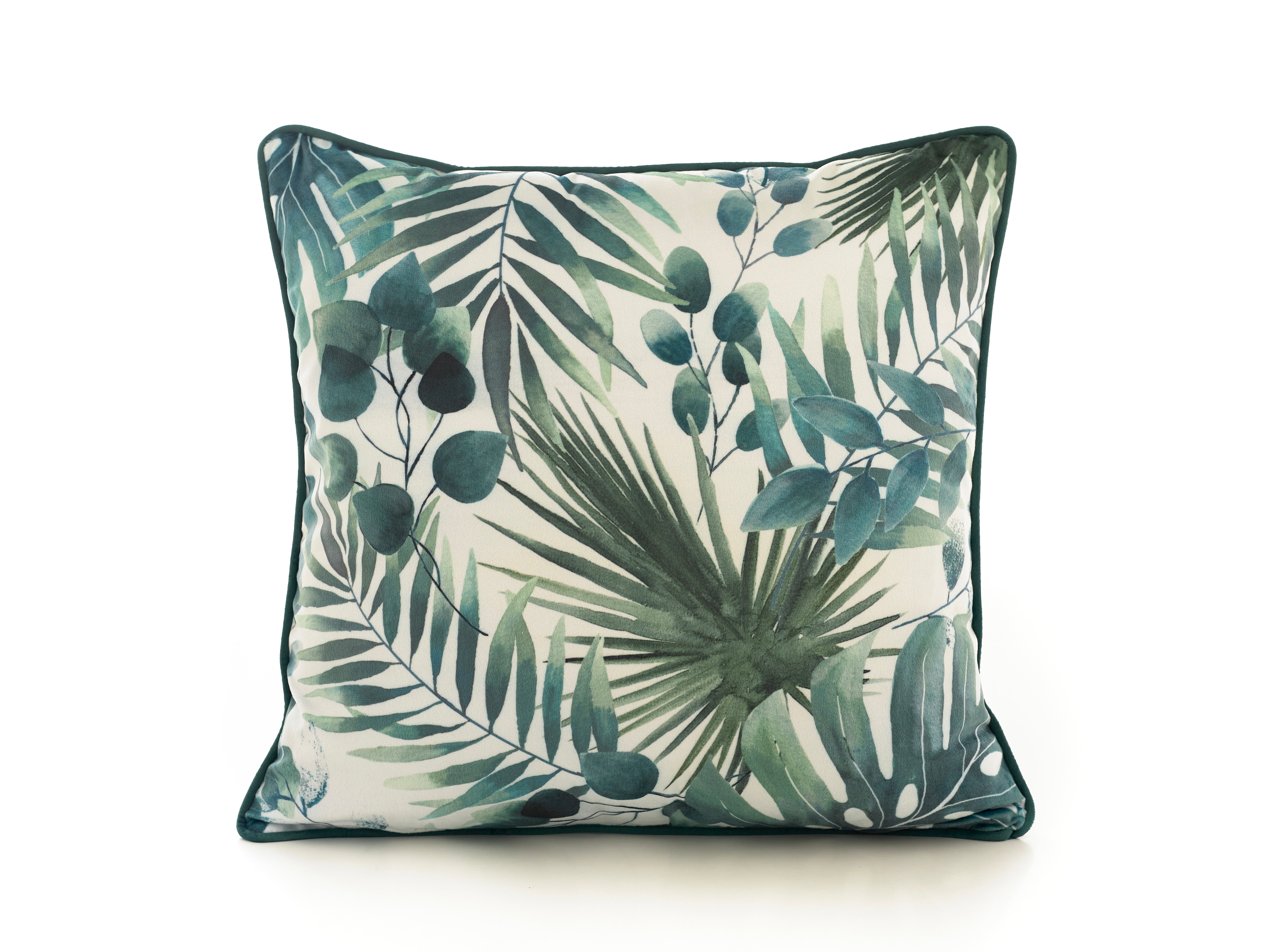 Printed Lush Large Velvet 50cm X 50cm Cushion Including Cushion Pad