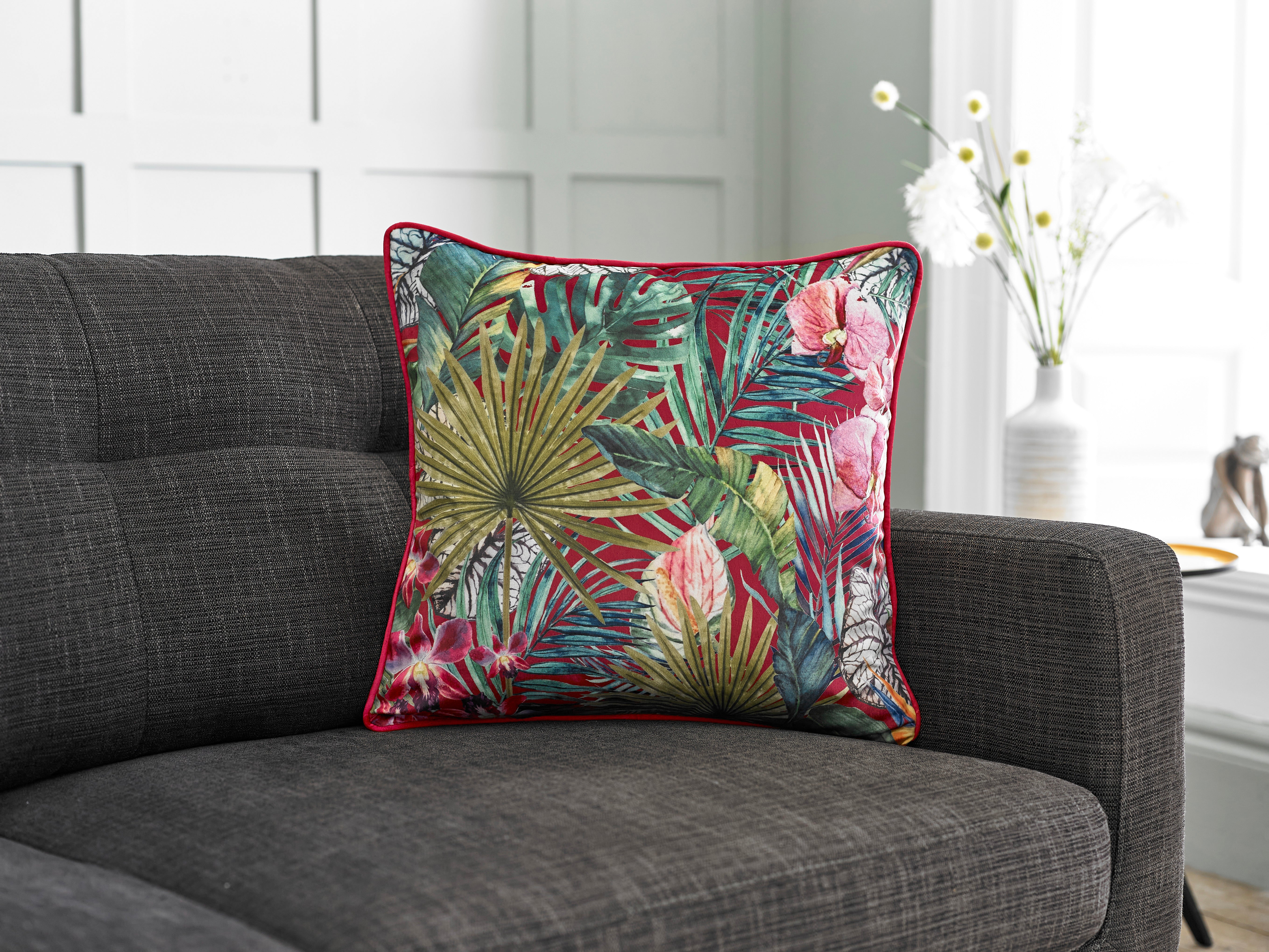 Printed Pamplemousses Large Velvet 50cm X 50cm Cushion Including Cushion Pad (Copy)