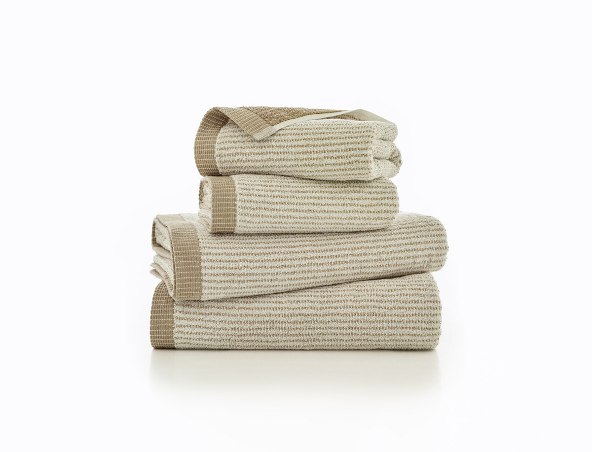 Willow Weave Stripe-Natural - On White