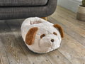 Cozytime Big Foot Warmer Puppy on a sofa