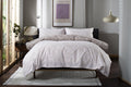 Elsie Leaf Print Duvet Cover Set in Natural, front
