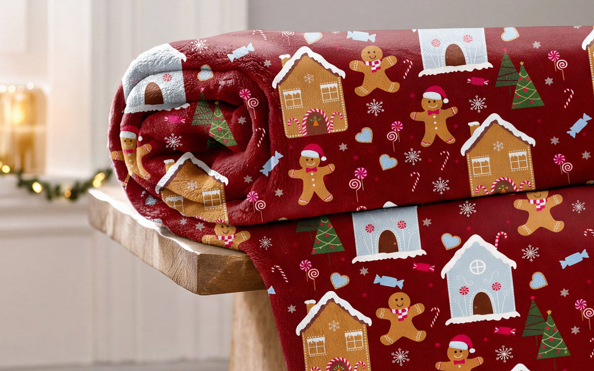 Gingerbread House Throw