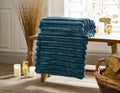 Houghton Soft Ribbed Throw in Pine