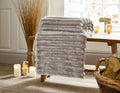 Houghton Soft Ribbed Throw in Stone