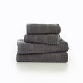 Mosley textured 600gsm zerotwist cotton towels — Charcoal