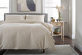 Mottle Textured Duvet Set in Natural, half bed