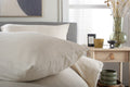 Mottle Textured Duvet Set in Natural, pillow detail