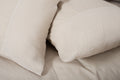 Mottle Textured Duvet Set in Natural, texture close up