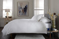 Mottle Textured Duvet Set in White, side