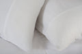 Mottle Textured Duvet Set in White, texture close up