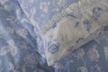 Monique Floral Duvet Set in Blue, close up