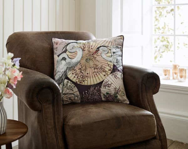 Sakura Sunshade cushion by Kirsty Norris — House of Norris