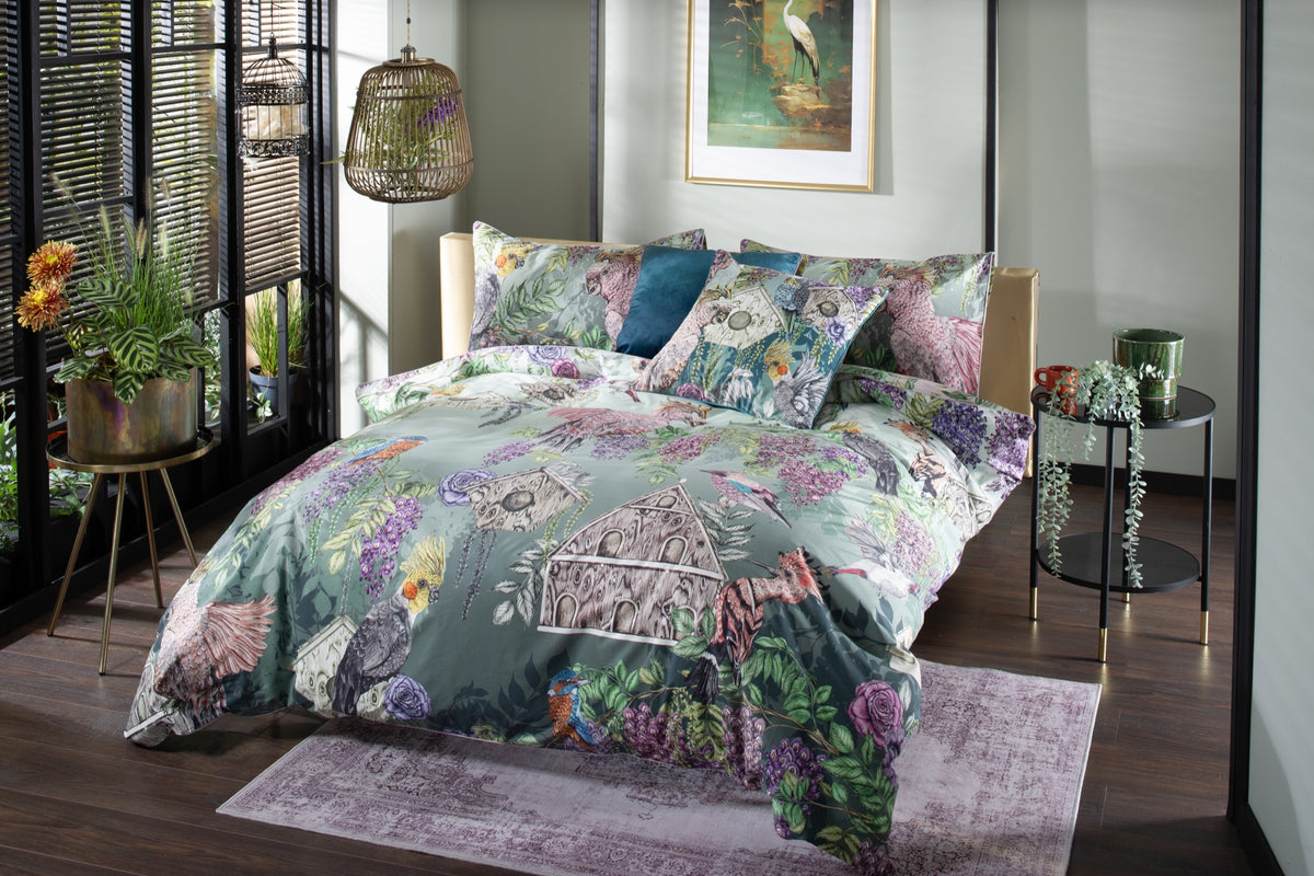 Bird Sanctuary duvet set by Kirsty Norris — House of Norris