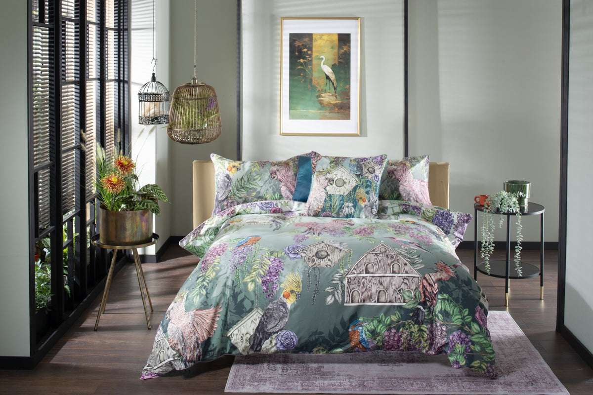 Bird Sanctuary duvet set by Kirsty Norris — House of Norris