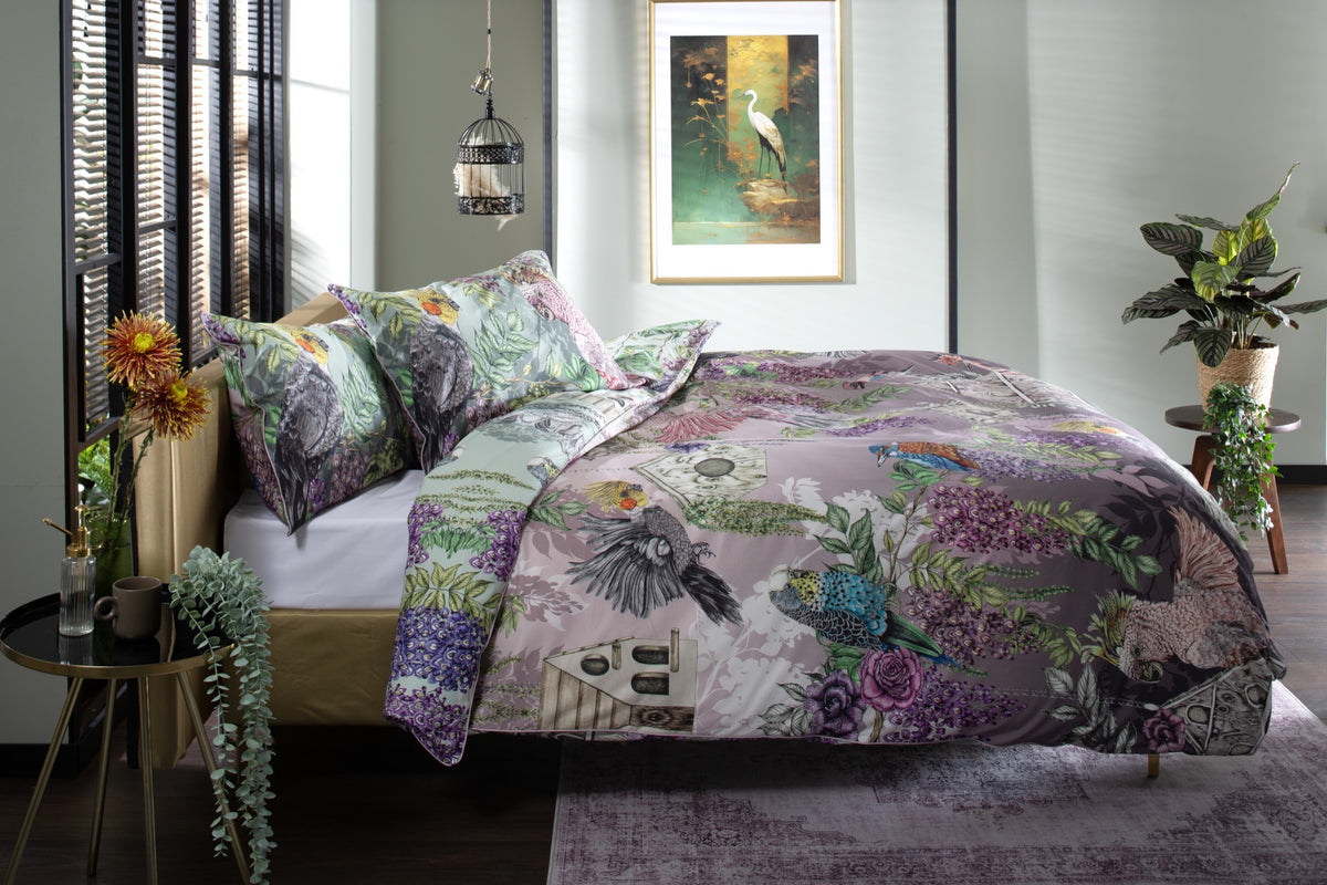 Bird Sanctuary duvet set by Kirsty Norris — House of Norris
