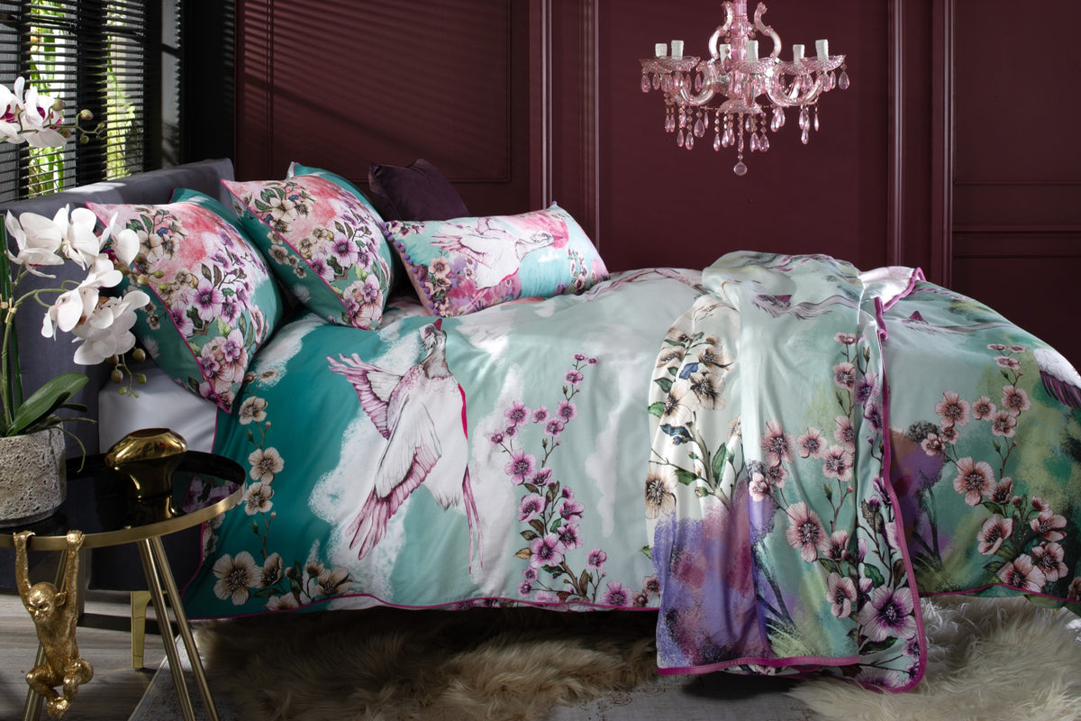 Flight Of The Heron duvet set by Kirsty Norris — House of Norris
